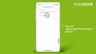 App PIN ändern in der easybank App [upl. by Ludwig]