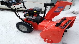 Ariens 28 Deluxe Snow Blower 125 254cc With AutoTurn  Customer Review  Demonstration [upl. by Martijn]