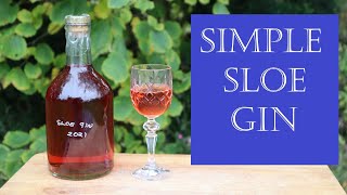 Simple Sloe Gin Recipe  in 3 minutes flat [upl. by Dalury]