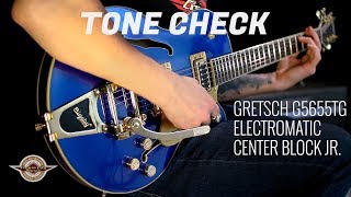 TONE CHECK Gretsch G5655TG Electromatic Center Block Jr Demo  NO TALKING [upl. by Navarro277]