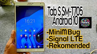 Tutorial‼️ Samsung tab S 84 SMT705 upgrade android 10 smt705 Os 10 [upl. by Ecirtac949]