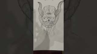 Devil 😈 new newvideo sketch myskills loveart ravana dasheraspecial [upl. by Mali876]