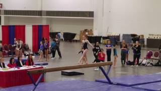 Lily Pederson 10 Year Old Level 8 Gymnast Balance Beam MN State Meet 2017 [upl. by Bussey]