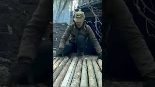 bushcraft build camp camping survival shelter wildlife skills lifehacks forest [upl. by Mannes360]