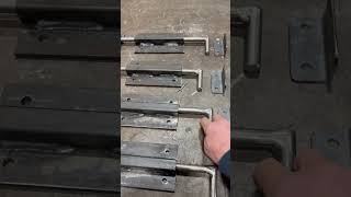 CUSTOM HINGE BRACKETS for a gate [upl. by Dyrrej]