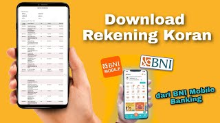 CARA DOWNLOAD REKENING KORAN BNI dari BNI mobile banking  cara download mutasi rekening [upl. by Tloc]