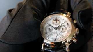 Franck Muller Perpetual Calendar Retrograde Chronograph Moon GMT Grand Complication 18K RGmov [upl. by Wakefield]