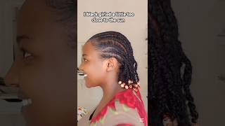 Cornrow braids with beads hairstyle natural hair ideas hairstyle tutorials shorts braidstyles [upl. by Enatan]