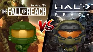 Halo The Fall of Reach VS Halo Reach Book VS Game [upl. by Canute]