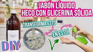 JABON LÍQUIDO FÁCIL Y BARATO  CON BASE DE GLICERINA SÓLIDA  Mixi [upl. by Taka]