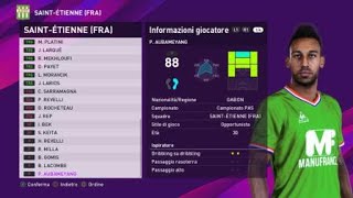 eFootball PES 2020 PS4  SAINTÉTIENNE CLASSIC ALL TIME XI 69100 [upl. by Nelleoj]