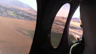 Flying back seat in the Rutan Boomerang [upl. by Haras]