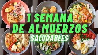 UNA SEMANA DE ALMUERZOS SALUDABLES  Michela Perleche [upl. by Urien]