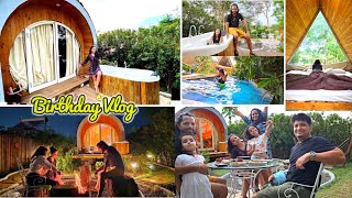 Husbands Birthday Vlog1st time GLAMPING Experience in PUNE with bhai amp bhabhi birthday2024 [upl. by Gladdie124]