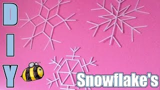 Popsicle Stick Snowflake  DIY [upl. by Niltyak]