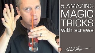 How to do 5 Amazing Magic Tricks with a Straw [upl. by Xella585]