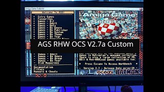 Quick Demo of AGS RHW ECS v27alpha on A500 amp brand new 24quot Phillips 241S9 15KHz monitor [upl. by Matteo]