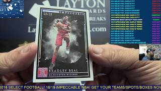 201819 Panini Impeccable Basketball Hobby 3 Box Case Break 1 [upl. by Norris534]