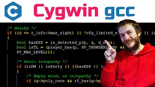 C language Cygwin gcc GUIDE [upl. by Wasson465]