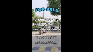 ORCHID ISLAND SECTOR51  3BHK  STUDY  1680SQFEET  SECOND FLOOR  HALF TERRACE RIGHTS  GURGAON [upl. by Bradlee]