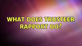 What does Trusteer Rapport do 2 Solutions [upl. by Odlaniger]