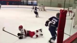 7 Minutes Of Massive Highschool Hockey Hits [upl. by Sremmus]