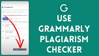 How to Use Plagiarism Checker on Grammarly AI 2024  Grammarly Plagiarism Checker [upl. by Salhcin]