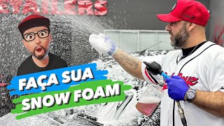 COMO FAZER UMA SNOW FOAM PARA O COMPRESSOR DE AR [upl. by Ecnatsnoc455]