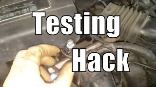 Fuel Injector Testing Hack P0201 P0202 P0203 P0204 P0302 [upl. by Nilak967]