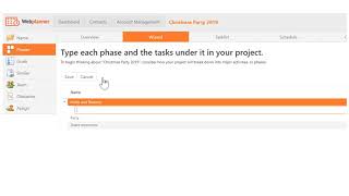 Webplanner Creating a Project [upl. by Nospmas]