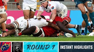 Munster v Hollywoodbets Sharks  Instant Highlights  Round 1  URC 202324 [upl. by Crane]