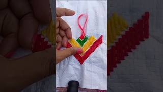 Woolen ason handmade youtubeshorts viralvideo embroidery tutorial [upl. by Tereve]