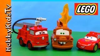 We Review the Lego Cars DUPLO Firetruck Set with HobbyKidsTV [upl. by Geminius]