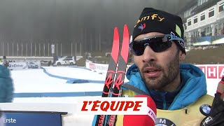 Fourcade «Tirer à 20 cétait la clé»  Biathlon  CM H [upl. by Attelocin900]