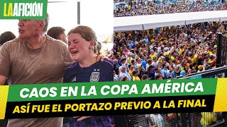 Aficionados dan portazo previo a la final de la Copa América 2024 [upl. by Ayekal]