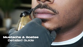 How to cut Mustache amp Goatee  Detail Tutorial [upl. by Ayanahs]