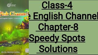 Speedy Spots l Class 4 l chapter 8 Solutions solutionsofspeedyspotsclass4 [upl. by Rodrigo]