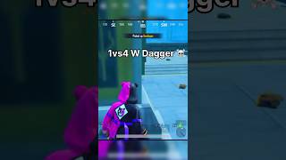 1vs4 W Dagger🙂‍↔️☠️bgmi pubgm pubgmobile ytshorts shortsfeed trendingaudio zedexplays [upl. by Imas400]