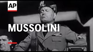 Mussolini Addresses Fascists at Milan [upl. by Jason690]