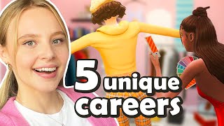 5 UNIQUE careers to play in The Sims 4 no mods [upl. by Anyalram]