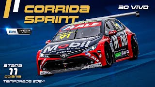 STOCK CAR BRB 2024 AO VIVO  11ª ETAPA  CORRIDA 1  SPRINT  GOIÂNIA BRASIL [upl. by Nissensohn]