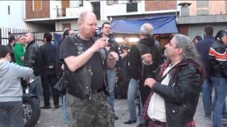 Bikers Signs Deaf Europa Motoraduno a Milano [upl. by Euqinemod]