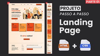 PROJETO LANDING PAGE apenas com HTML e CSS a partir do FIGMA  PARTE 01  ONEBITCODE [upl. by Aisekal363]