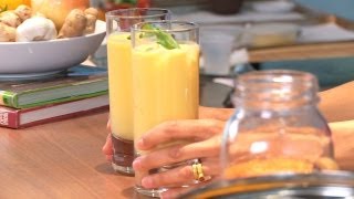 How to Make a Mango Lassi  Indian Food [upl. by Nnarefinnej]