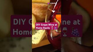 DIY Grape Wine at Home Easy StepsHomemadeWine Winemaking WineRecipe Fermentation GrapeJuice [upl. by Karie]