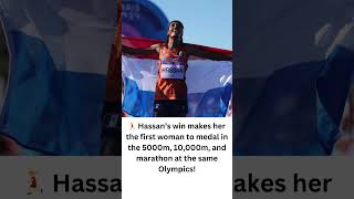 Sifan Hassan Wins Marathon Gold with New Olympic Record at Paris 2024 🥇 shorts sifanhassan [upl. by Winnah]