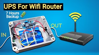 Ups For Wifi Router  Ups For Router  Diy Mini Ups For Router  12v Router Ups  Make DC Ups [upl. by Dorn867]