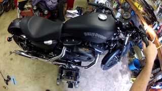 How to Modify Stock Harley Mufflers  Iron 883  ShopTalk [upl. by Eikcaj392]