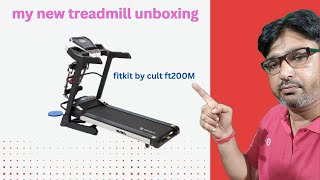 MY NEW TREADMILL UNBOXING Fitkit by Cult FT200M 45HP Peak Treadmill  unboxing  BEST TREADMILL [upl. by Vala]