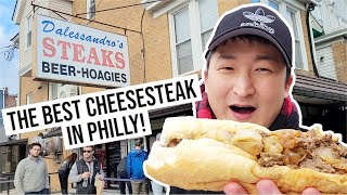 The BEST CHEESESTEAK IN PHILLY Dalessandros Steaks [upl. by Ataynek758]